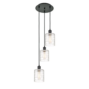 Cobbleskill - 3 Light Cord Hung Multi Pendant-27.75 Inch Tall and 11.5 Inch Wide - 1421437