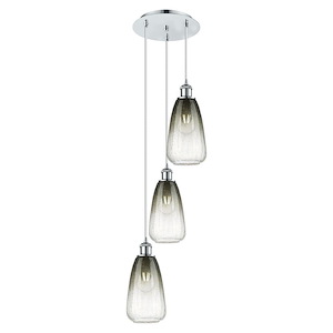 Brookhaven Almond - 3 Light Cord Hung Pendant-40 Inch Tall and 12.5 Inch Wide - 1387631