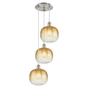 Brookhaven Sphere - 3 Light Cord Hung Pendant-37 Inch Tall and 17 Inch Wide - 1387632