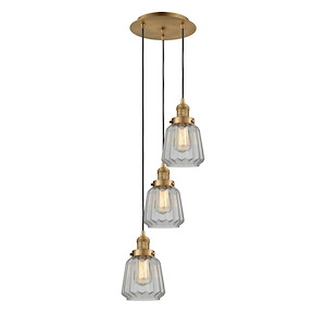 Chatham - 3 Light Cord Hung Multi Pendant-33.75 Inch Tall and 13.5 Inch Wide - 1421450