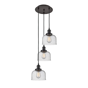 Cone - 3 Light Cord Hung Multi Pendant-27 Inch Tall and 14.25 Inch Wide - 1421413