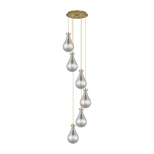 Owego - 6 Light 7" Multi Pendant-85.5 Inch Tall and 15.63 Inch Wide - 1421599