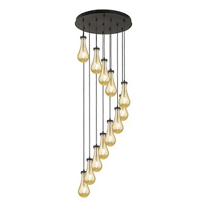 Owego - 12 Light 5" Multi Pendant-85.5 Inch Tall and 24.38 Inch Wide - 1421421