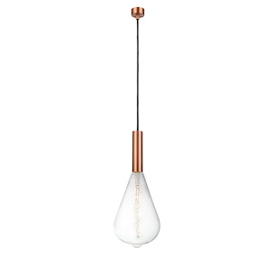 Edison - 6W 1 LED Mini Pendant In Industrial Style-14.88 Inches Tall and 6.5 Inches Wide - 1272010