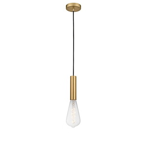 Edison - 5W 1 LED Mini Pendant In Industrial Style-11.88 Inches Tall and 3.75 Inches Wide - 1288967