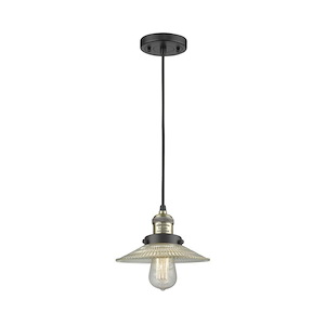 Halophane - 1 Light Cord Hung Mini Pendant-5.13 Inch Tall and 9 Inch Wide - 1421481