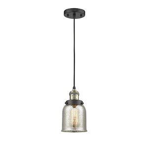 Bell - 1 Light Cord hung Mini Pendant-8.88 Inch Tall and 5 Inch Wide - 1285375