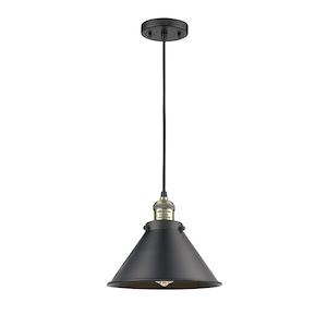 Briarcliff - 1 Light Cord hung Mini Pendant-8.63 Inch Tall and 10 Inch Wide - 1285378