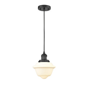 Oxford - 100W 1 LED Cord Hung Mini Pendant-8.88 Inch Tall and 7.25 Inch Wide - 1421568