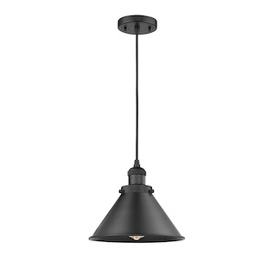 Briarcliff - 100W 1 LED Cord hung Mini Pendant-8.63 Inch Tall and 10 Inch Wide - 1422192