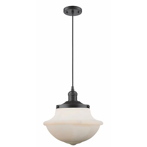 Franklin Restoration - 1 Light Oxford Mini Pendant In TraditionalStyle-11.5 Inches Tall and 11.75 Inches Wide