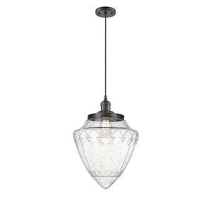 Bullet - 100W 1 LED Cord Hung Mini Pendant-16.25 Inch Tall and 11.88 Inch Wide - 1421705