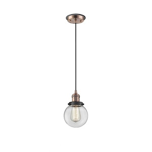 Franklin Restoration - 1 Light Beacon Mini Pendant In IndustrialStyle-9.5 Inches Tall and 6 Inches Wide