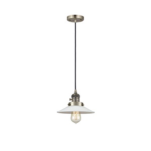 Halophane - 1 Light Cord Cone Mini Pendant-5.13 Inch Tall and 9 Inch Wide - 1421550