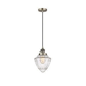 Bullet - 1 Light Cord Down Mini Pendant-11.13 Inch Tall and 7 Inch Wide - 1421634