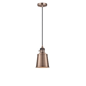 Addison - 100W 1 LED Cord Mini Pendant-8.63 Inch Tall and 5.25 Inch Wide - 1423658