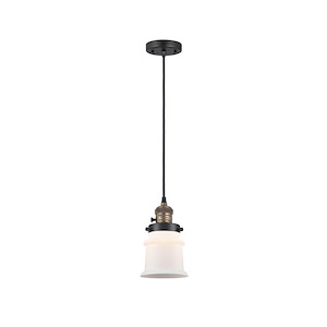 Canton - 1 Light Cord Hung Mini Pendant-8.63 Inch Tall and 5.25 Inch Wide - 1421630