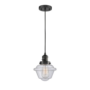 Oxford - 1 Light Cord Hung Mini Pendant-8.88 Inch Tall and 7.25 Inch Wide - 1421802