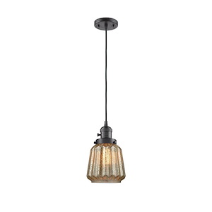 Chatham - 1 Light Cord Down Mini Pendant-11.13 Inch Tall and 7 Inch Wide - 1421803
