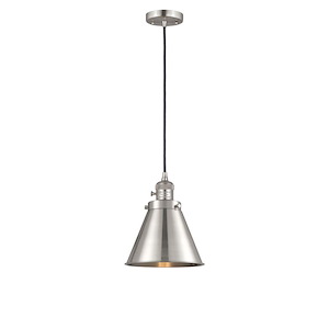 Appalachian - 1 Light Cord Hung Mini Pendant-9.25 Inch Tall and 8 Inch Wide - 1421552