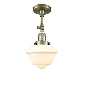 Oxford - 1 Light Semi-Flush Mount In Traditional Style-12.5 Inches Tall and 7.5 Inches Wide - 1325819