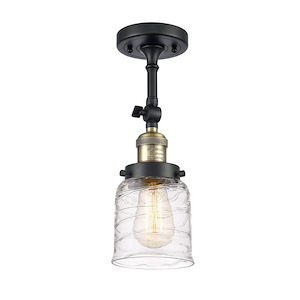 Bell - 1 Light Adjustable Semi-Flush Mount-14.5 Inch Tall and 5 Inch Wide - 1288976