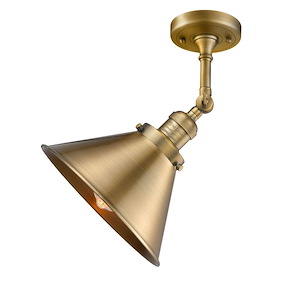 Briarcliff - 1 Light Adjustable Semi-Flush Mount-14.25 Inch Tall and 10 Inch Wide - 1288964