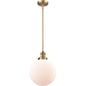 X-Large Beacon-1 Light Mini Pendant in Industrial Style-10 Inches Wide by 13 Inches High