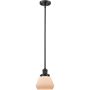 Fulton-One Light Stem Mini Pendant-7 Inches Wide by 9 Inches High