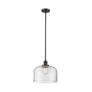 X-Large Bell-One Light Pendant-12 Inches Wide by 13 Inches High