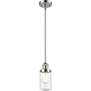 Dover - 1 Light Mini Pendant In Traditional Style-10.25 Inches Tall and 4.5 Inches Wide