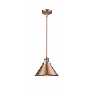 Franklin Restoration - 1 Light Briarcliff Mini Pendant In TraditionalStyle-10 Inches Tall and 10 Inches Wide