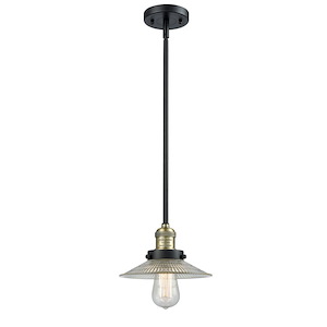 Halophane - 1 Light Stem Hung Mini Pendant-8 Inch Tall and 8.5 Inch Wide - 1421876
