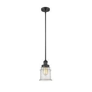 Canton - 100W 1 LED Stem Hung Mini Pendant-10 Inch Tall and 6.5 Inch Wide - 1421910
