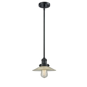 Halophane - 100W 1 LED Stem Hung Mini Pendant-8 Inch Tall and 8.5 Inch Wide - 1421851