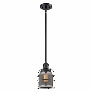 Bell Cage - 1 Light Mini Pendant In Traditional Style-9 Inches Tall and 6 Inches Wide - 1289011