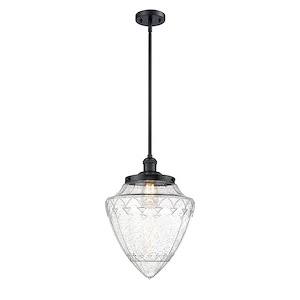 Bullet - 1 Light Stem Hung Mini Pendant-16 Inch Tall and 12 Inch Wide - 1288939