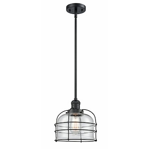 Bell Cage - 1 Light Mini Pendant In Traditional Style-10 Inches Tall and 9 Inches Wide - 1288993