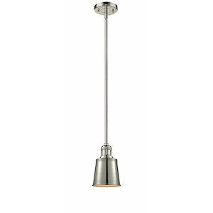 Addison - 1 Light Stem Hung Mini Pendant In Traditional Style-6 Inches Tall and 5 Inches Wide