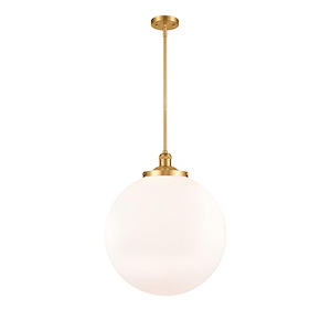 Beacon - 1 Light Stem Hung Pendant In Industrial Style-19 Inches Tall and 18 Inches Wide