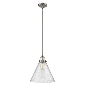 Franklin Restoration - 1 Light Cone Mini Pendant In IndustrialStyle-16 Inches Tall and 12 Inches Wide - 1266187