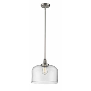 Bell - 1 Light Mini Pendant In Industrial Style-13 Inches Tall and 12 Inches Wide