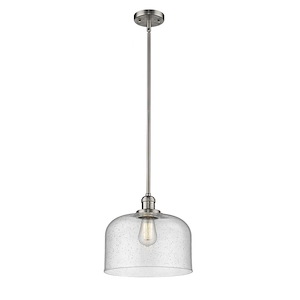 Franklin Restoration - 1 Light Bell Mini Pendant In IndustrialStyle-13 Inches Tall and 12 Inches Wide - 1266186