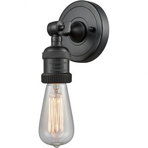 Bare Bulb-1 Light ADA Wall Sconce in Traditional Style-4.5 Inches Wide by 6.13 Inches High