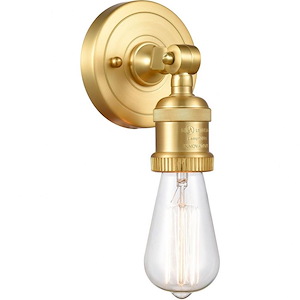 Bare Bulb-1 Light ADA Wall Sconce in Traditional Style-4.5 Inches Wide by 6.13 Inches High