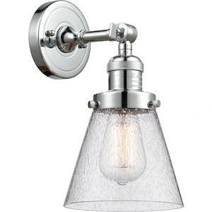 Small Bell-One Light Wall Sconce-6.5 Inches Wide by 10 Inches High