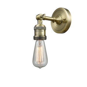 Bare Bulb - 1 Light Wall Sconce In Traditional Style-6.38 Inches Tall and 4.5 Inches Wide - 1288950