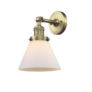 Cone - 1 Light Wall Sconce In Industrial Style-10.5 Inches Tall and 8 Inches Wide - 1288957