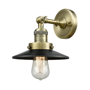 Railroad - 1 Light Wall Sconce In Traditional Style-8 Inches Tall and 8 Inches Wide