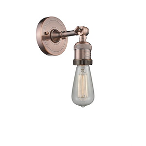 Bare Bulb - 1 Light Wall Sconce In Traditional Style-6.38 Inches Tall and 4.5 Inches Wide